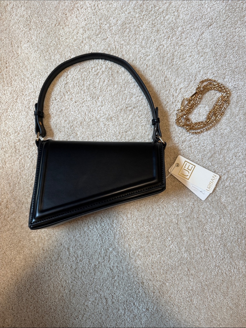 NWT Urban Expressions Asymmetrical Black Bag